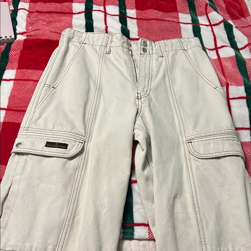 BDG Urban outfitters Cream Cargo Pants
